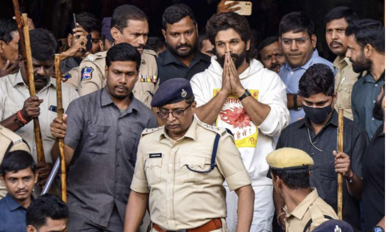 Pushpa 2 screening death case: Allu Arjun walks out of Hyderabad prison after spending night